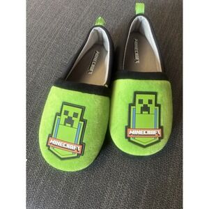 MINECRAFT Little & Big Boys Creeper Licensed Slipper Size 2-3 KK7